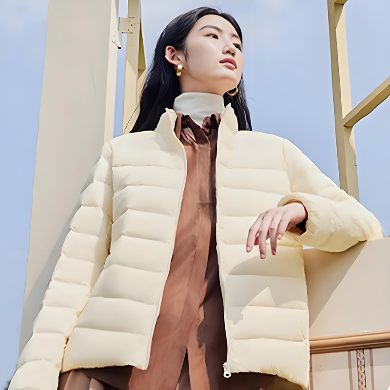 Fluffy Duck Down Lưu trữ nhiệt ba chiều Đổ đầy áo khoác ngoài trời